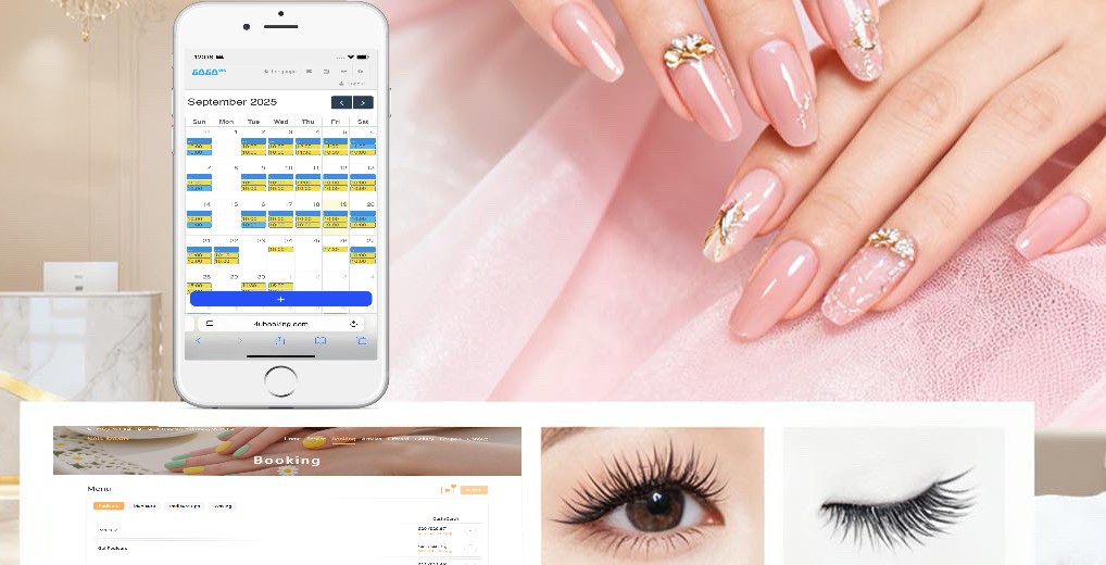 Go Go Book online appointment system on mobile and desktop